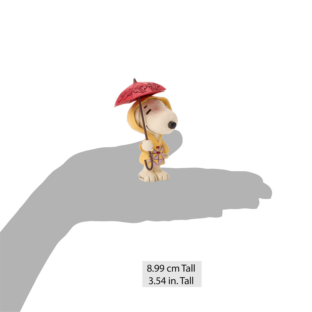Snoopy In Raincoat Figurine