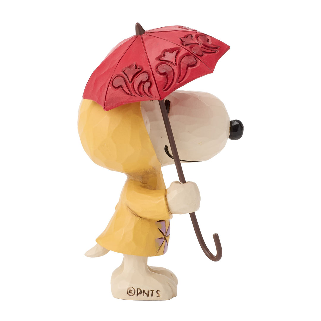 Snoopy In Raincoat Figurine