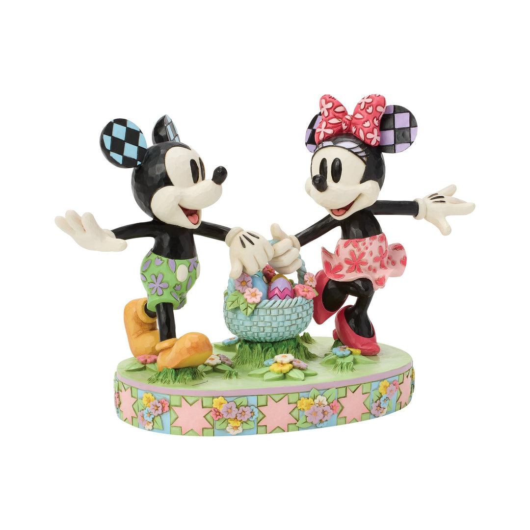 Mickey and Minnie Easter Figurine