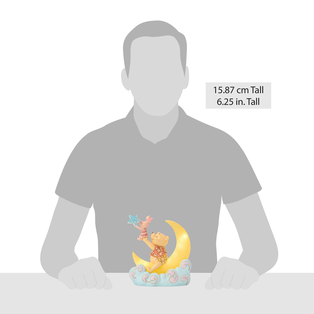Pooh and Piglet LED Moon Figurine