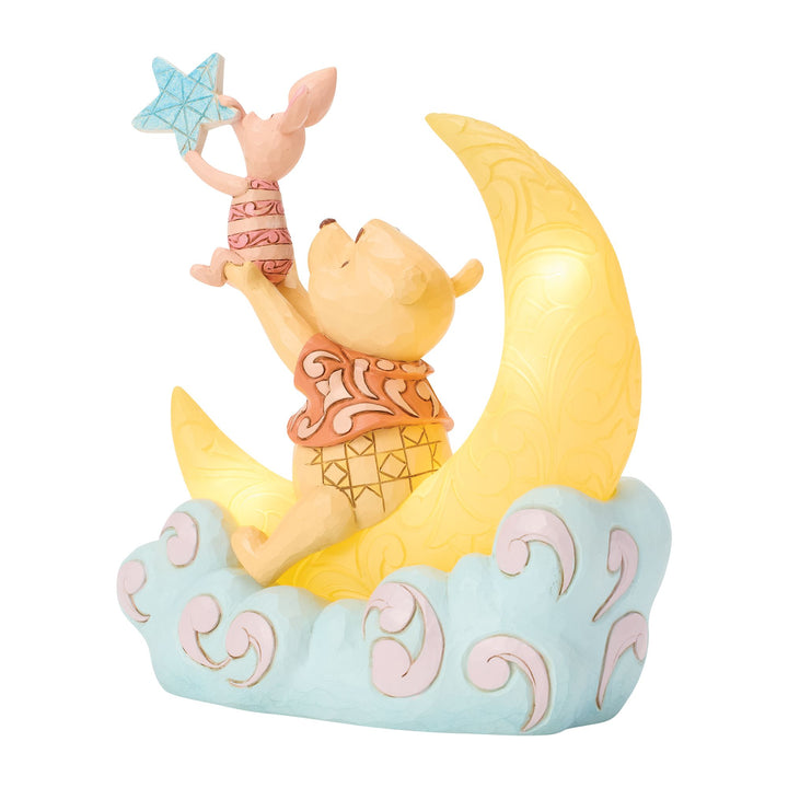 Pooh and Piglet LED Moon Figurine