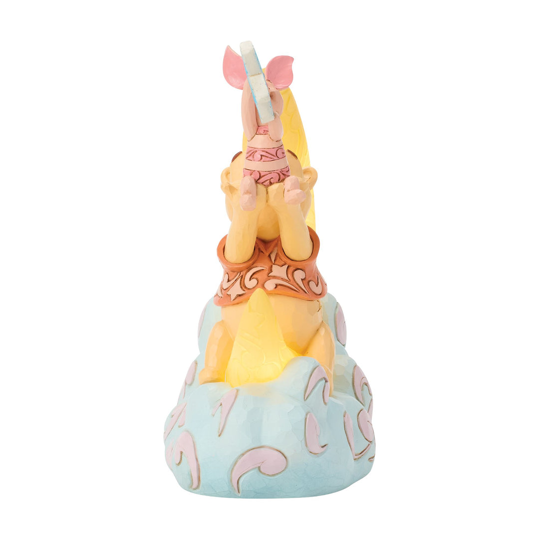 Pooh and Piglet LED Moon Figurine