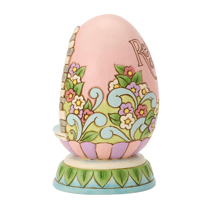 Easter Rejoice LED Egg Diorama Figurine - "Blessed Easter"