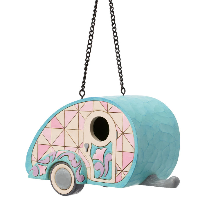 Birdhouse Camper Figurine