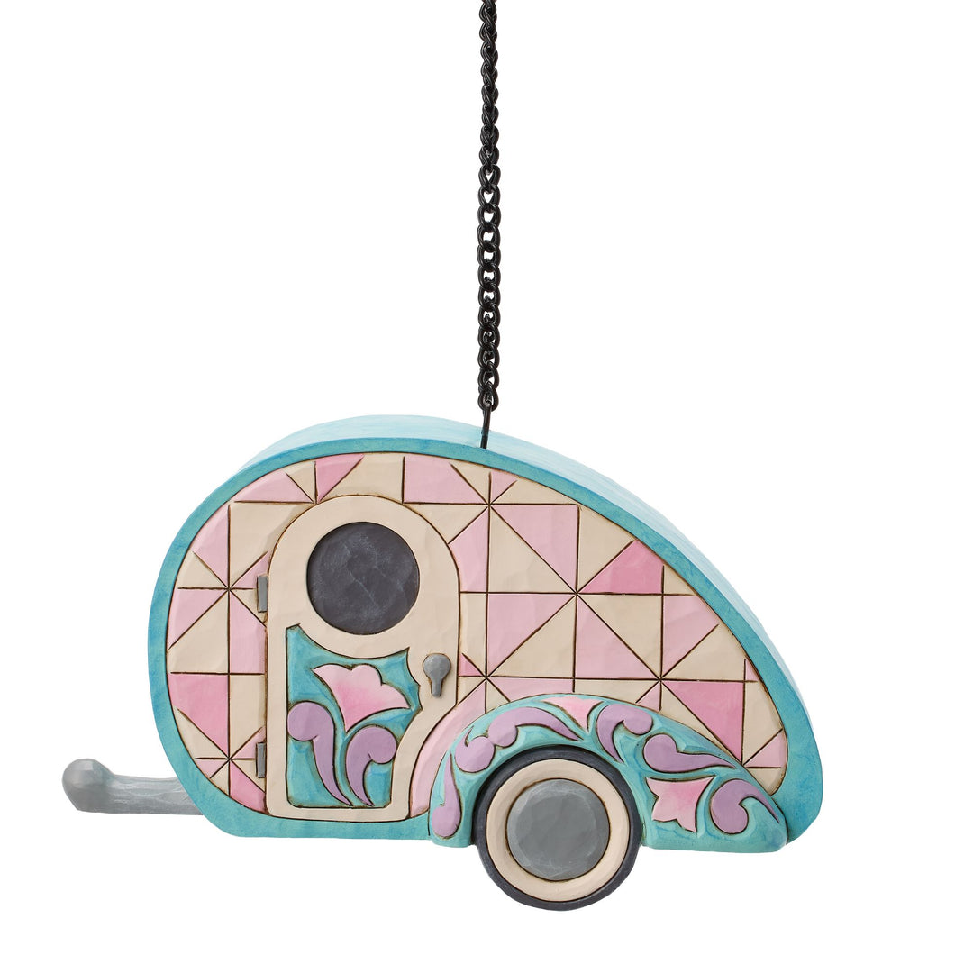 Birdhouse Camper Figurine