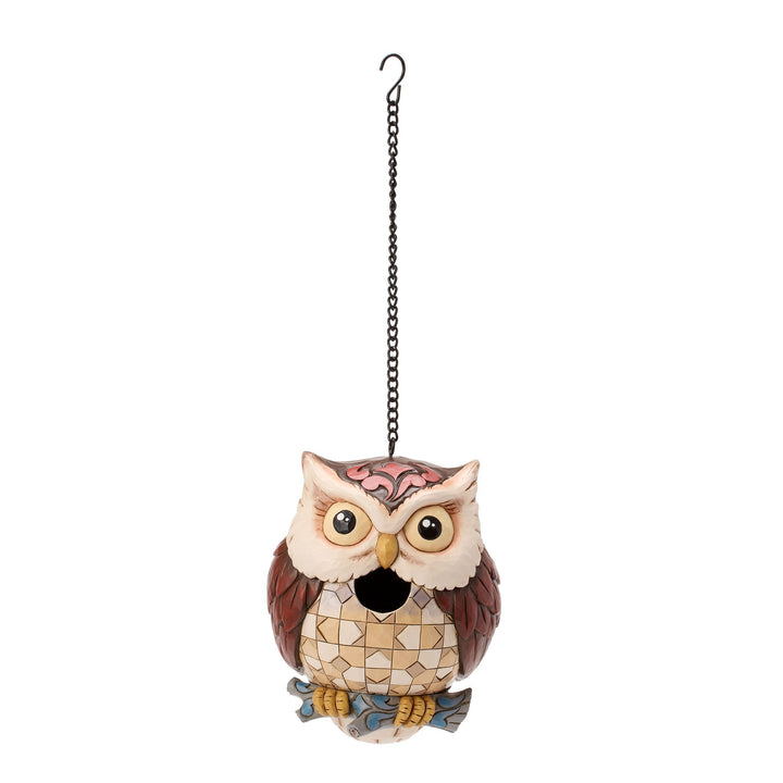 Birdhouse Owl Figurine