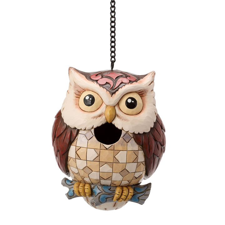 Birdhouse Owl Figurine