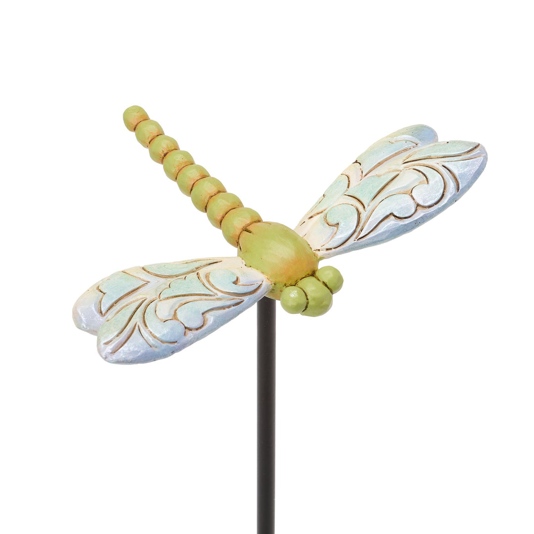 Plant Stake Dragonfly Figurine