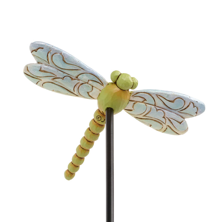Plant Stake Dragonfly Figurine