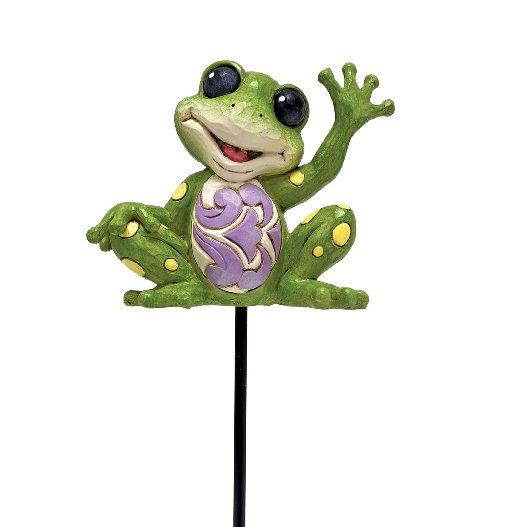Plant Stake Frog Figurine