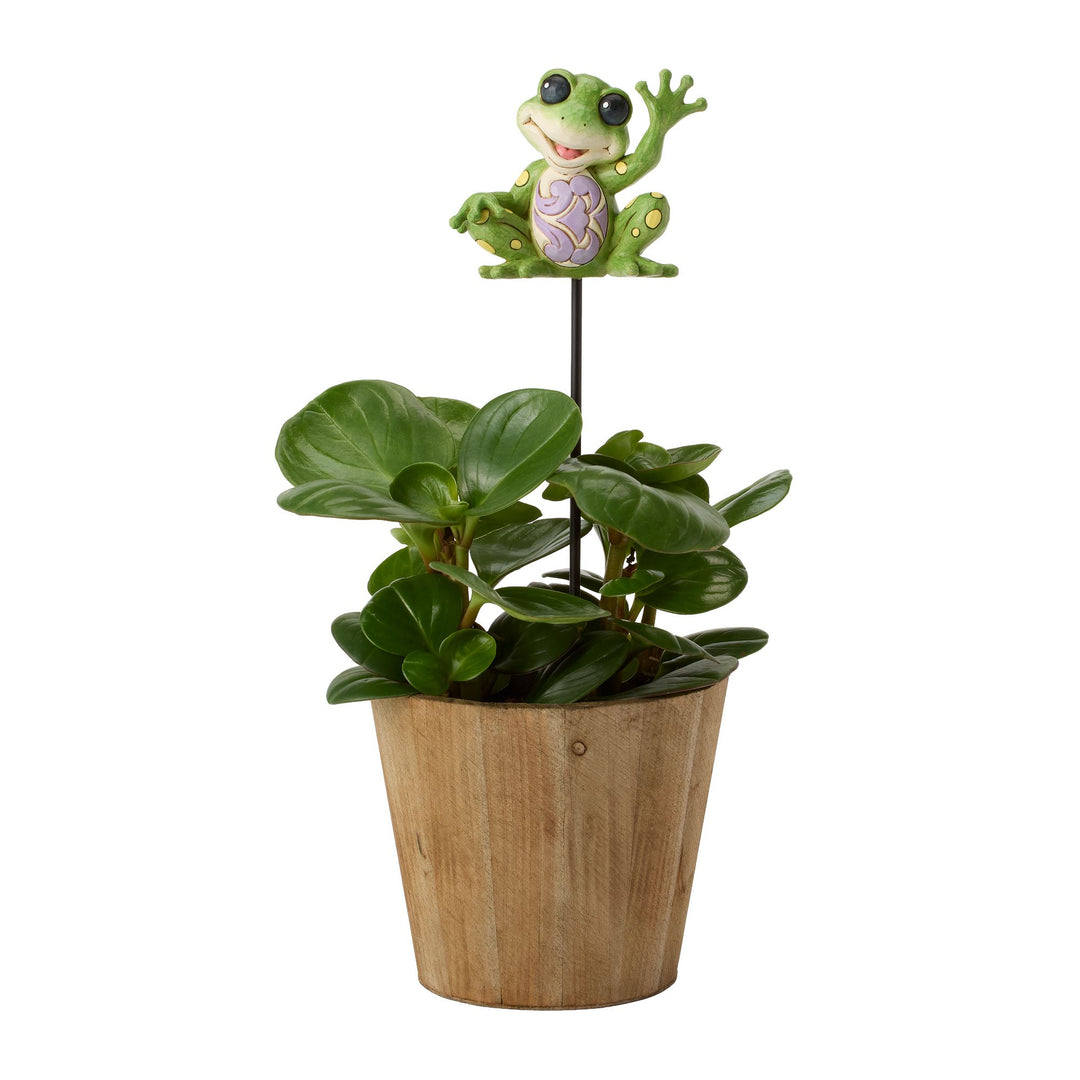 Plant Stake Frog Figurine