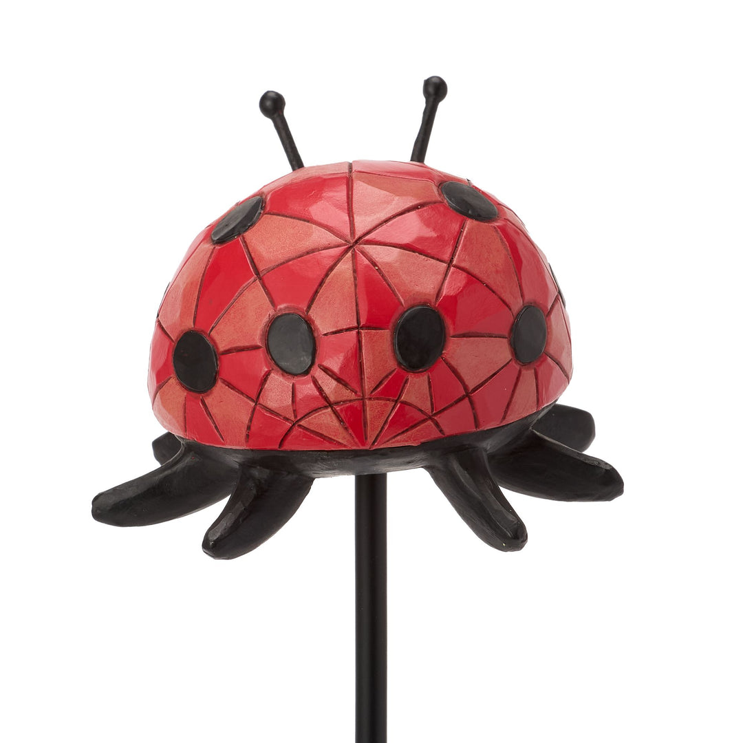 Plant Stake Ladybug Figurine