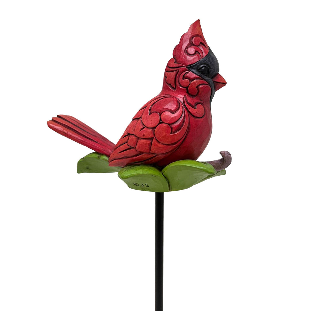 Plant Stake Cardinal Figurine