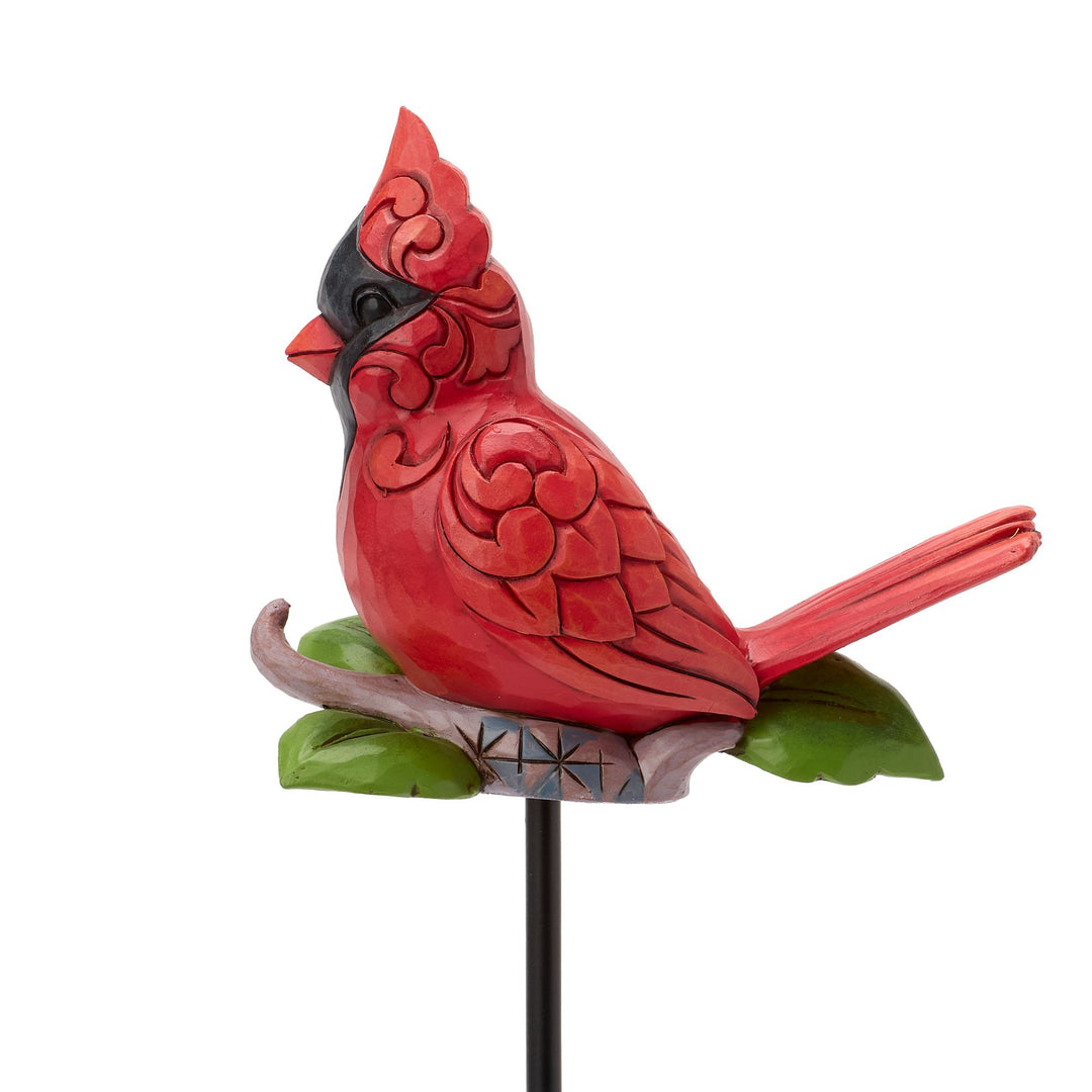 Plant Stake Cardinal Figurine