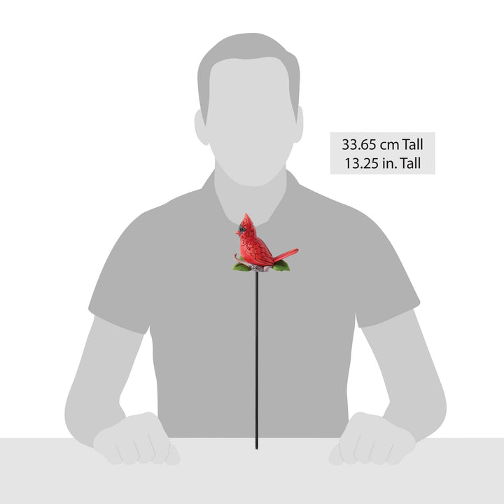 Plant Stake Cardinal Figurine
