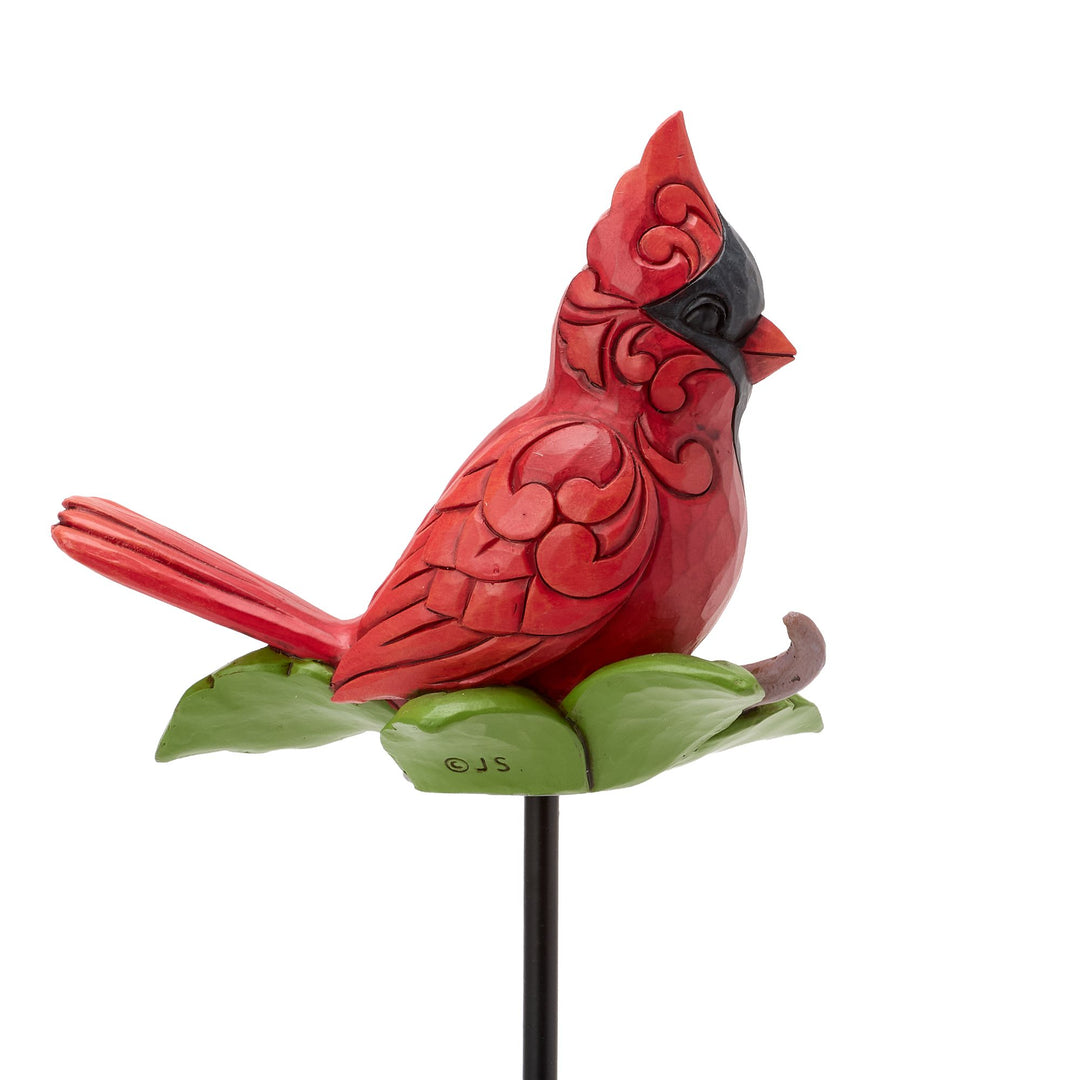 Plant Stake Cardinal Figurine