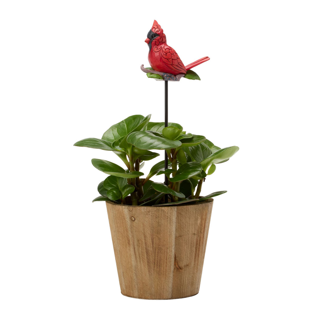 Plant Stake Cardinal Figurine