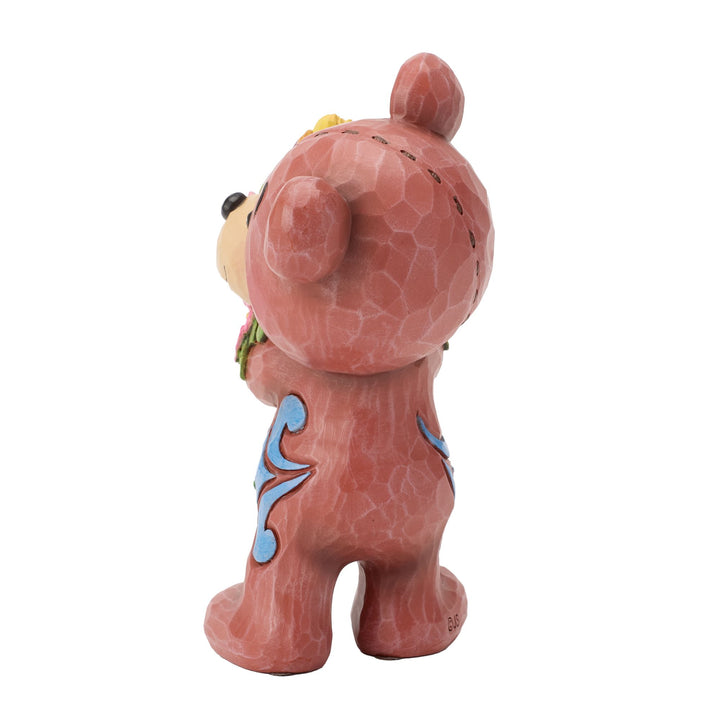 Teddy Bear with Bouquet Figurine - "Picked Just For You"