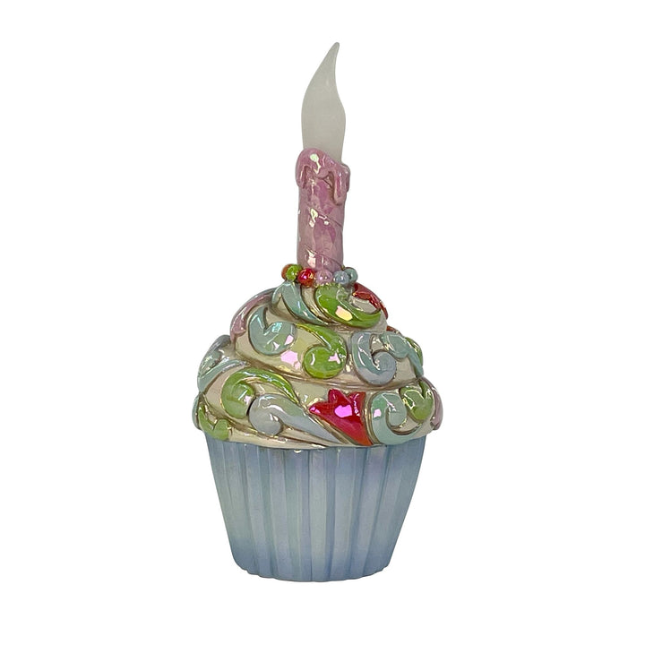 Celebration Cupcake Figurine - "Time To Celebrate"