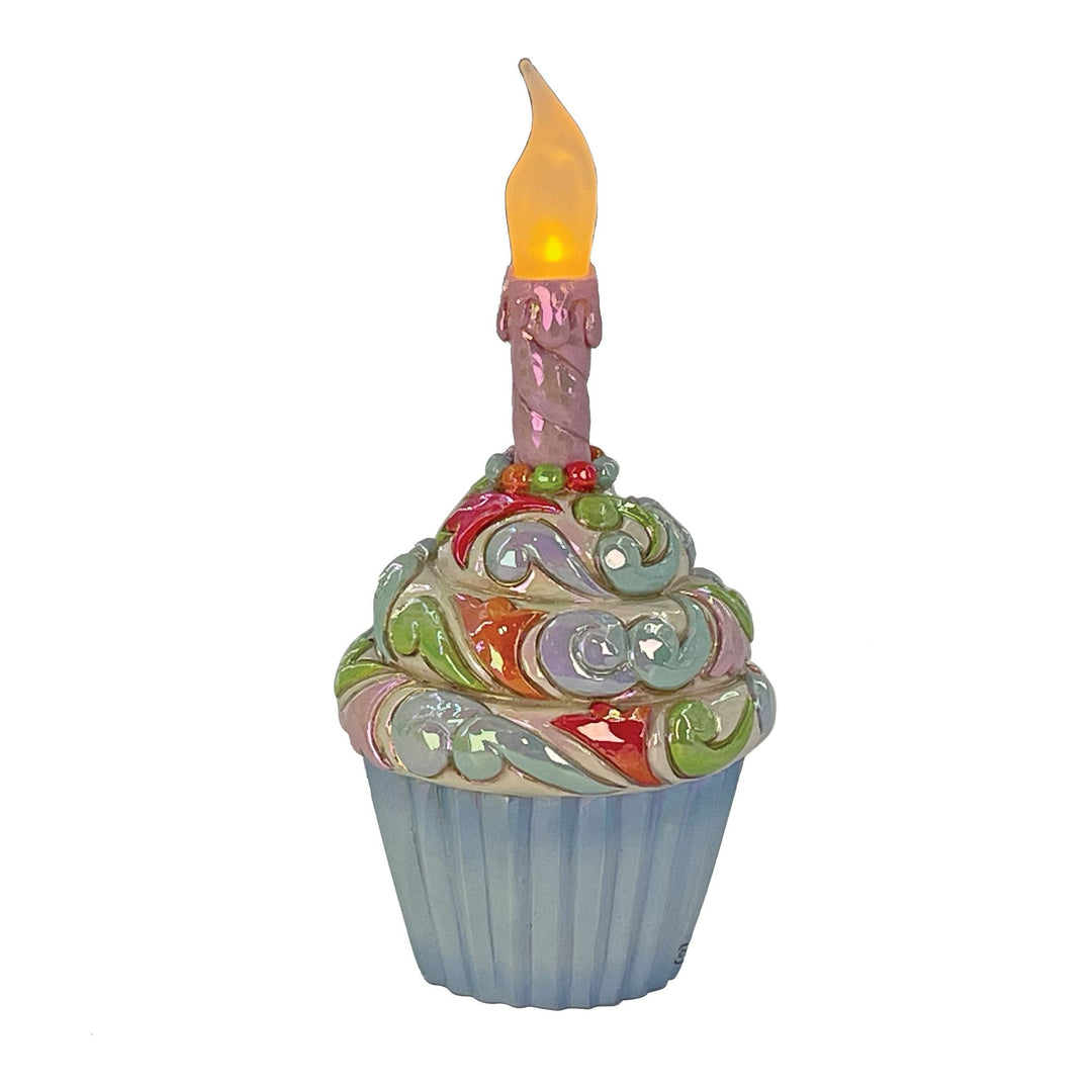 Celebration Cupcake Figurine - "Time To Celebrate"
