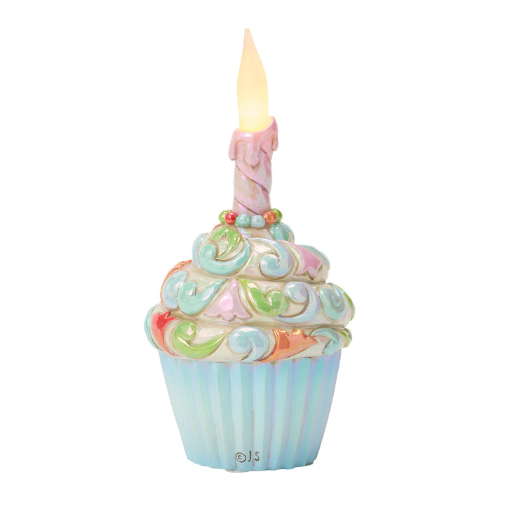 Celebration Cupcake Figurine - "Time To Celebrate"