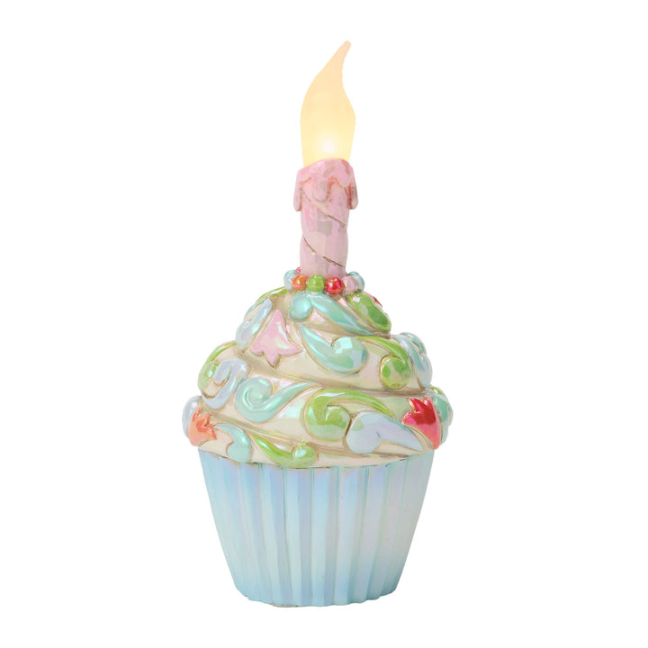 Celebration Cupcake Figurine - "Time To Celebrate"