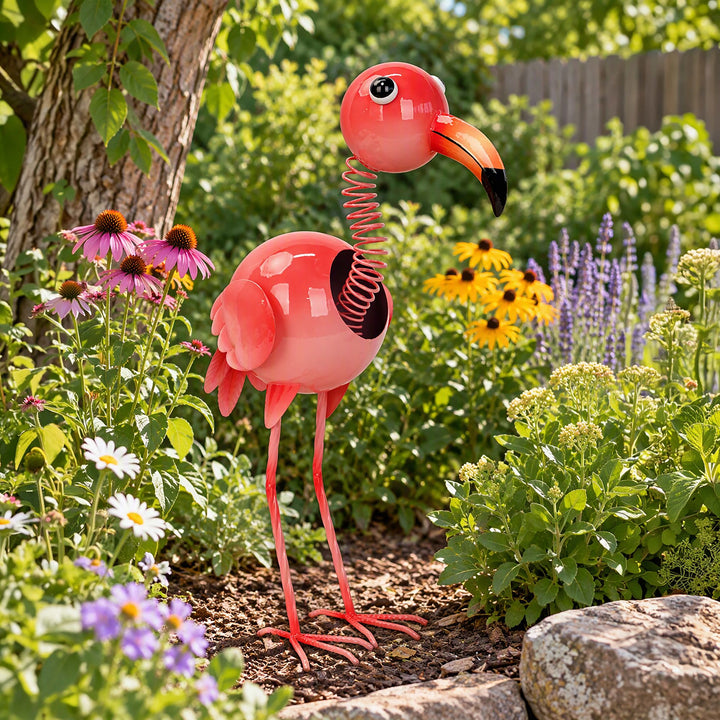 Flamingo Metal Ornament
