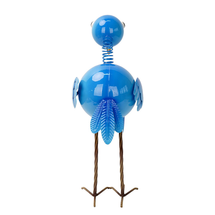 Blue Crane Metal Ornament