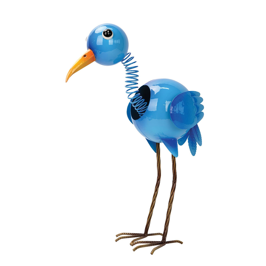 Blue Crane Metal Ornament