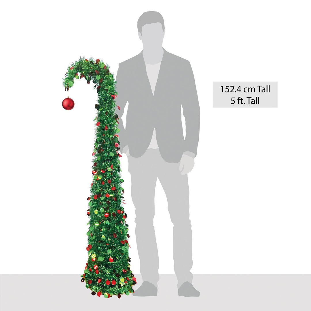Curved Sequin Christmas Tree