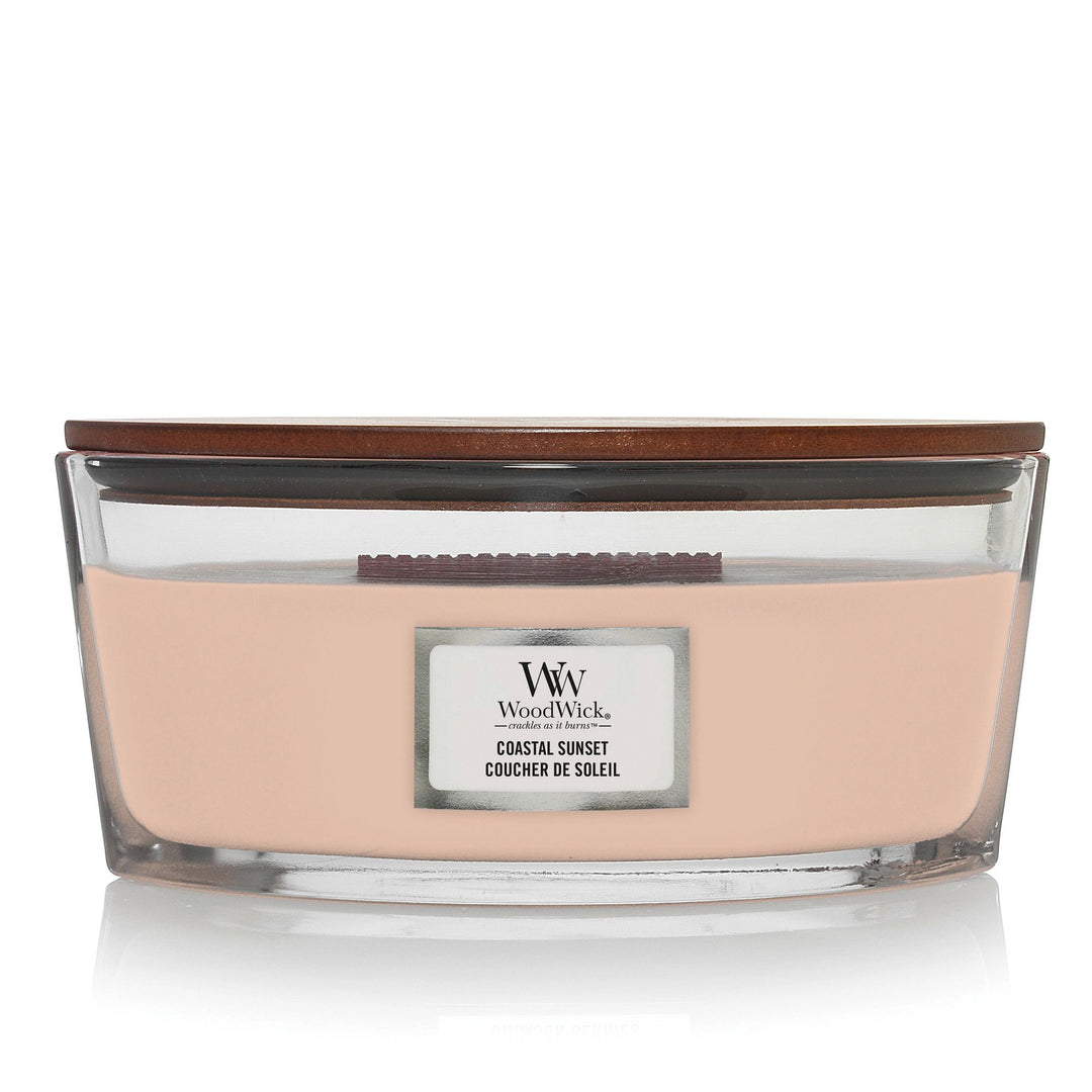 Coastal Sunset Ellipse Wood Wick Candle