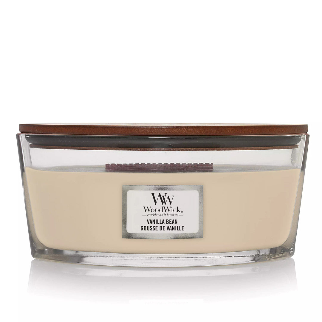 Vanilla Bean Ellipse Wood Wick Candle