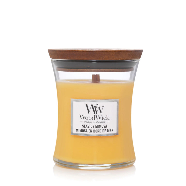 Seaside Mimosa Medium Hourglass Wood Wick Candle
