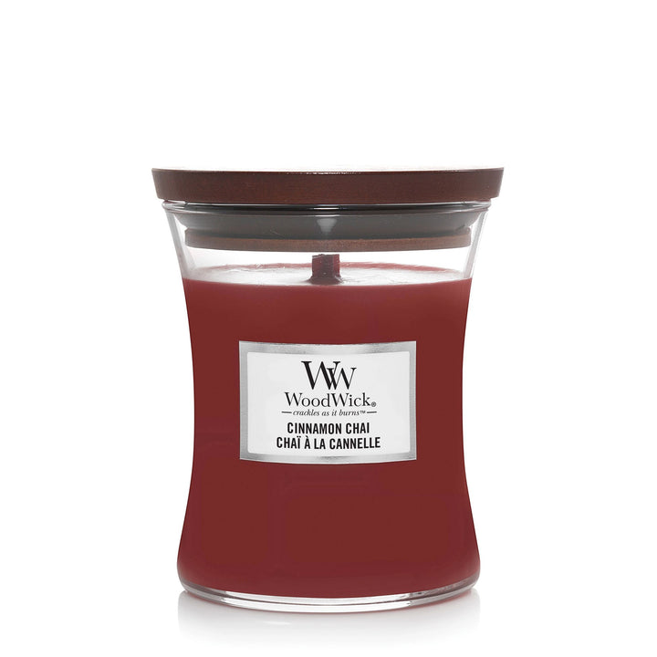 Cinnamon Chai Medium Hourglass Wood Wick Candle