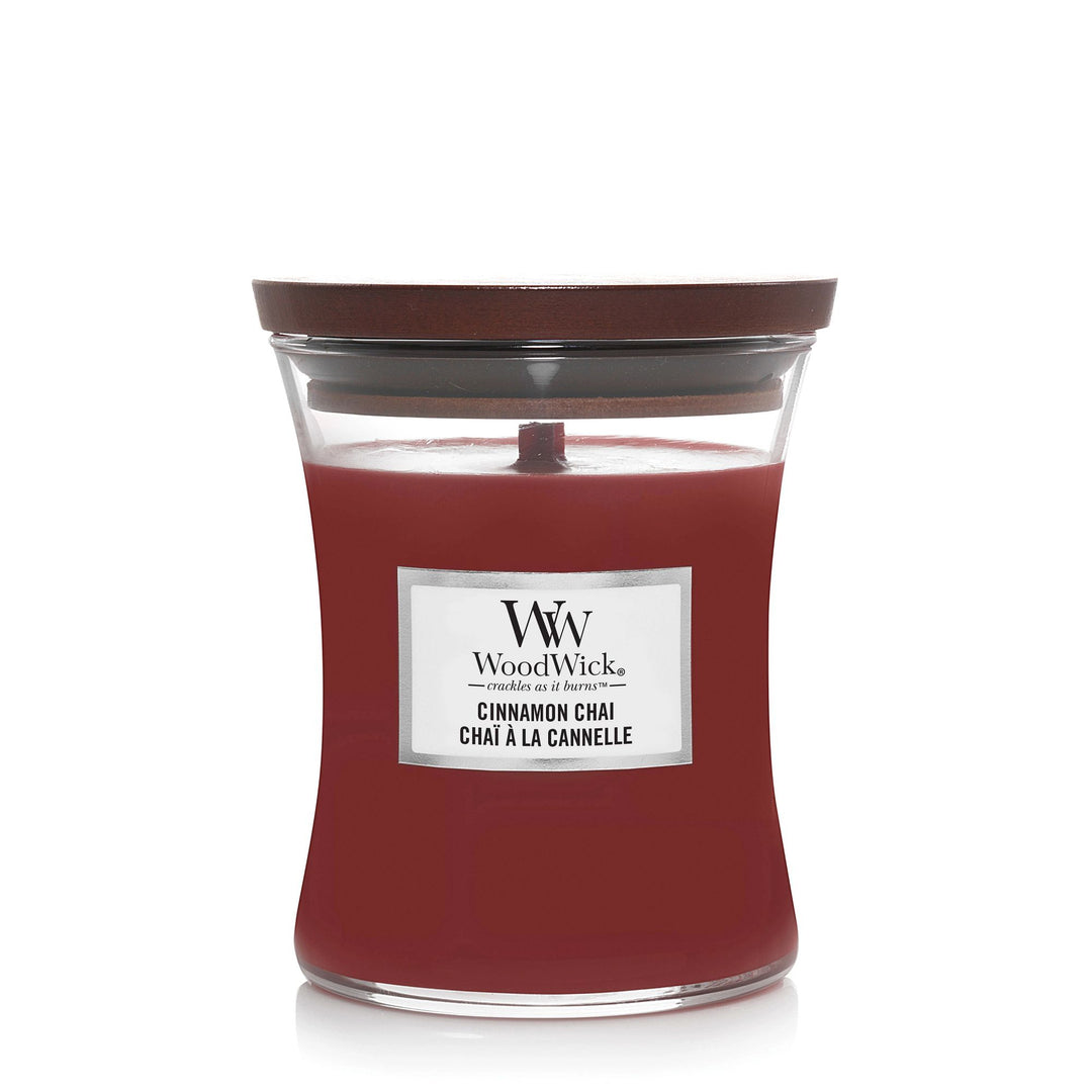 Cinnamon Chai Medium Hourglass Wood Wick Candle
