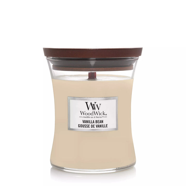 Vanilla Bean Medium Hourglass Wood Wick Candle
