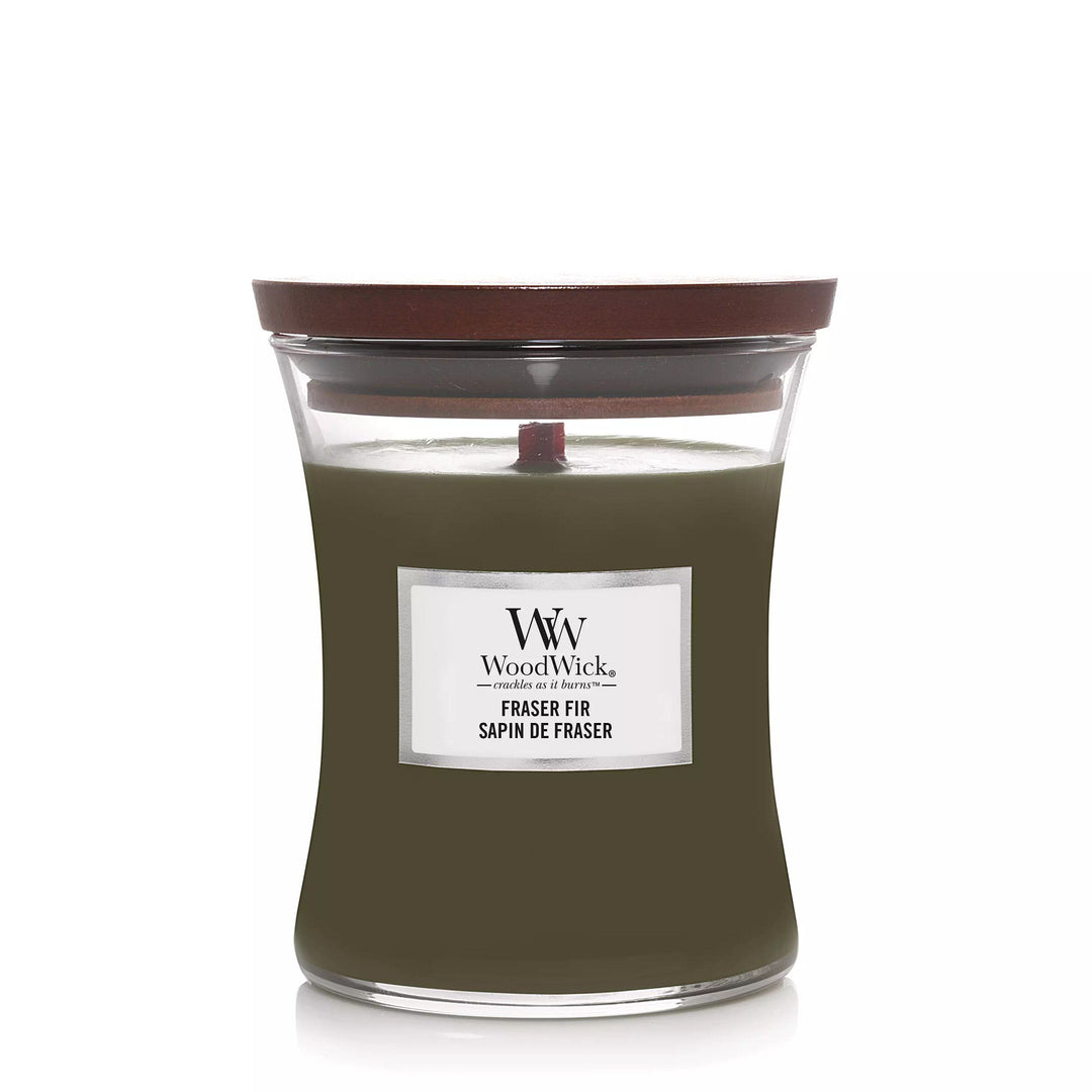 Frasier Fir Medium Hourglass Wood Wick Candle