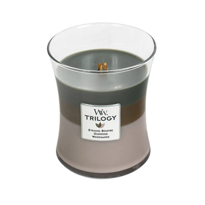 Cosy Cabin Trilogy Medium Hourglass Wood Wick Candle - Enesco Gift Shop