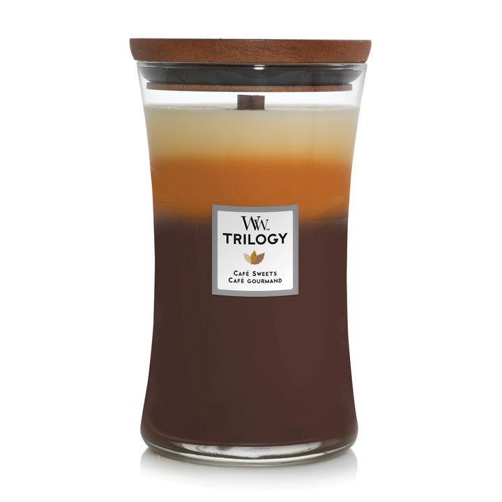 Cafe Sweets Trilogy Large Hourglass Wood Wick Candle