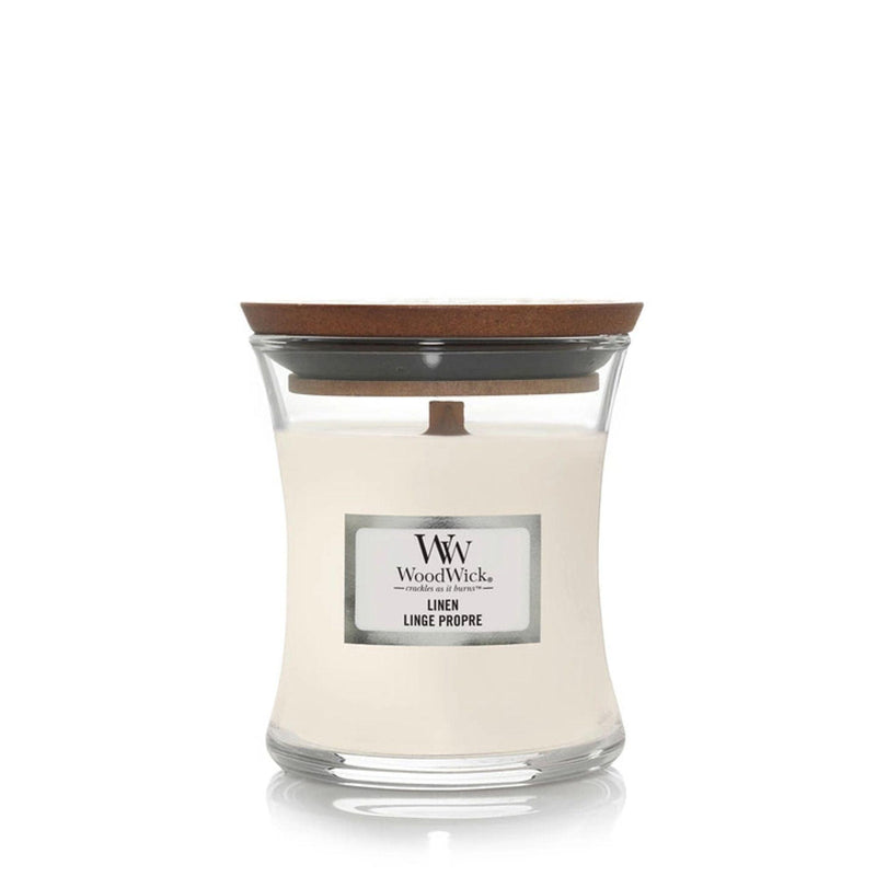 Wood Wick Candle Linen Mini Hourglass - Enesco Gift Shop