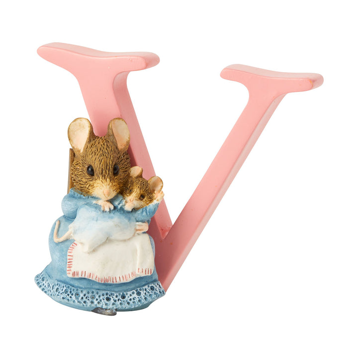 "V" - Peter Rabbit Decorative Alphabet Letter by Beatrix Potter