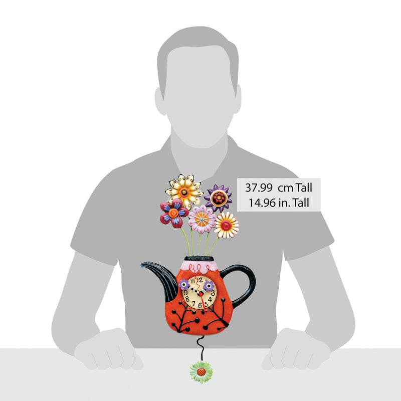 Flower-tea-ful Clock by Allen Designs