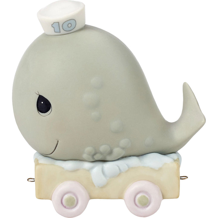 Birthday Train Age 10 Figurine by Precious Moments - "May Your Birthday Be Mammoth"