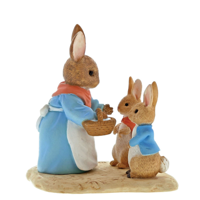 Beatrix Potter Mrs. Rabbit, Flopsy & Peter Rabbit Figurine by Beatrix Potter