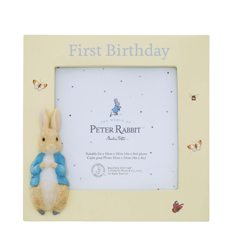 Peter Rabbit First Birthday Photo Frame by Beatrix Potter