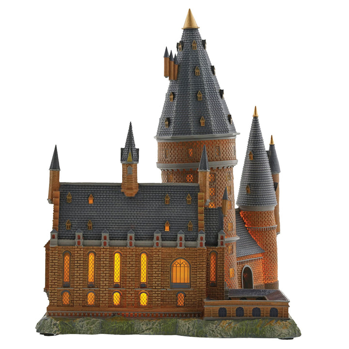 Hogwarts Great Hall and Tower Illuminated Model Building- Harry Potter Village by D56