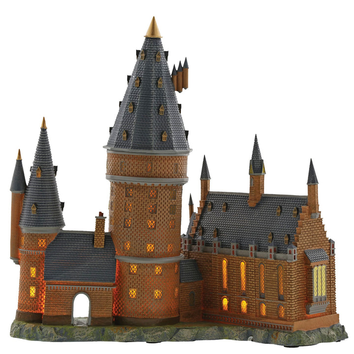 Hogwarts Great Hall and Tower Illuminated Model Building- Harry Potter Village by D56
