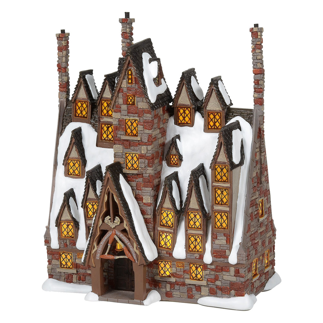 The Three Broomsticks Illuminated Model Building - Harry Potter Village by Department 56