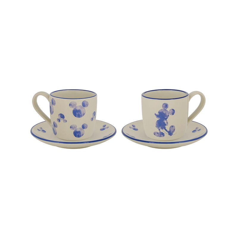 Disney Mono Espresso Cup and Saucer (Set of 2) by Disney Home - Enesco Gift Shop