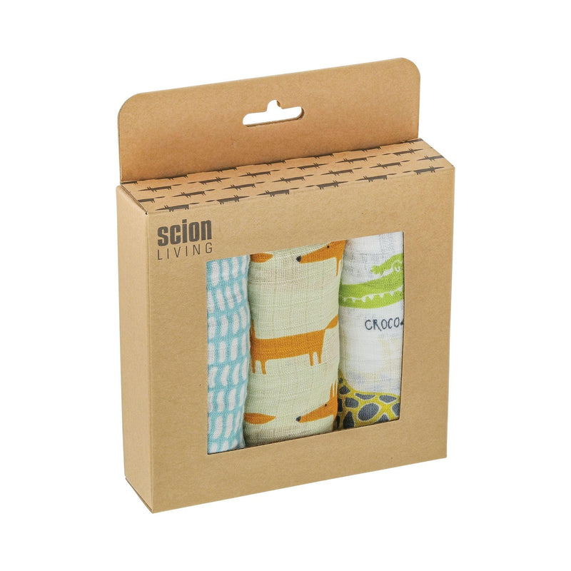 Scion Baby Muslin Squares (Set of 3) by Scion Living - Enesco Gift Shop